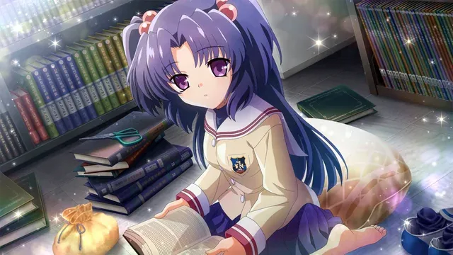 Kotomi looking at the player