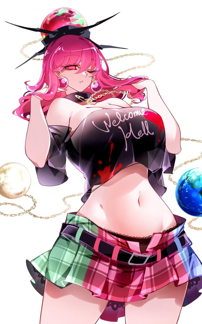 Hecatia is in full possessive mode, she doesnt even care that in her dominant pose, her clothes are showing more than she would like