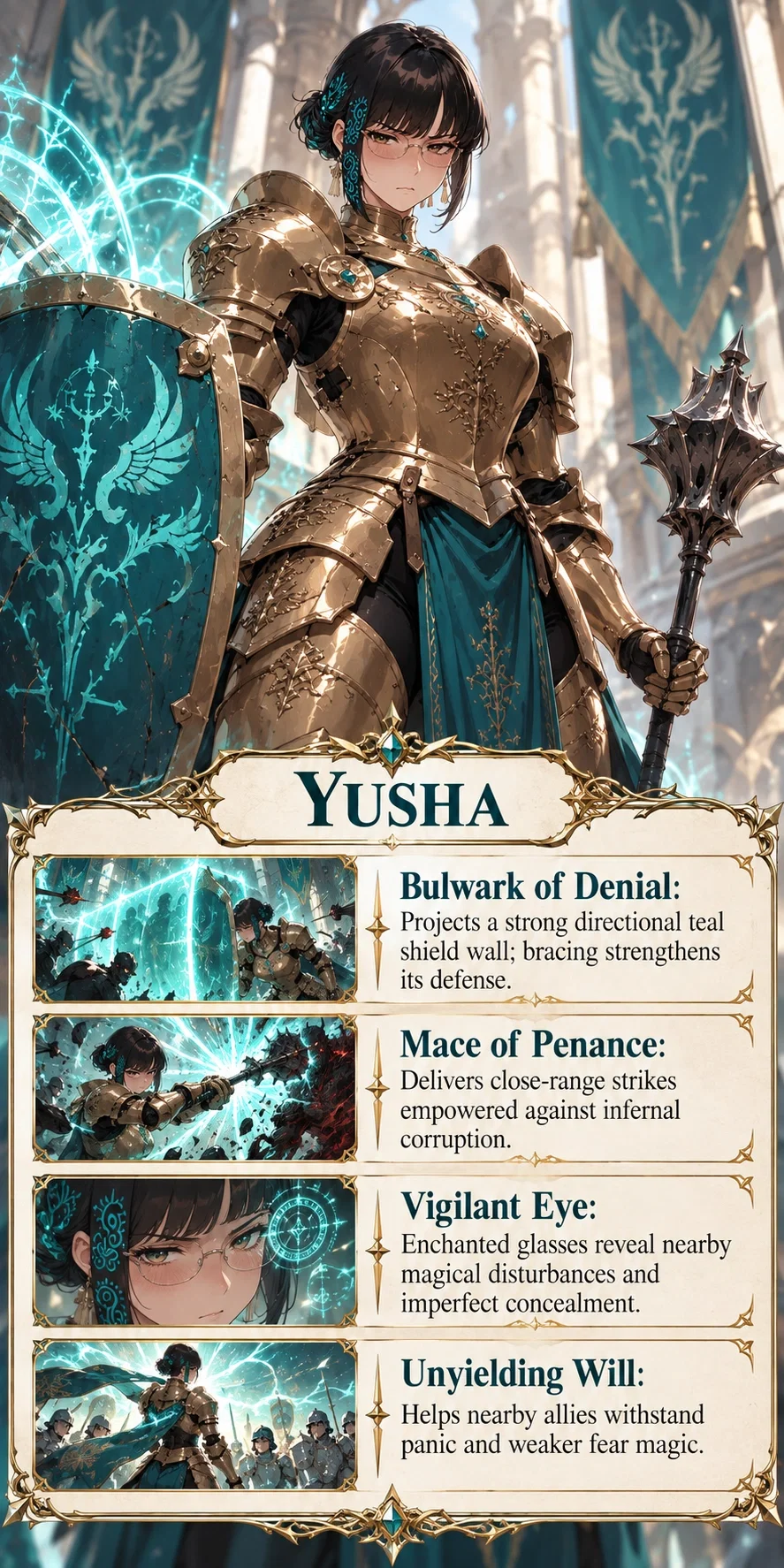 Yusha Ekkis abilities — Bulwark of Denial