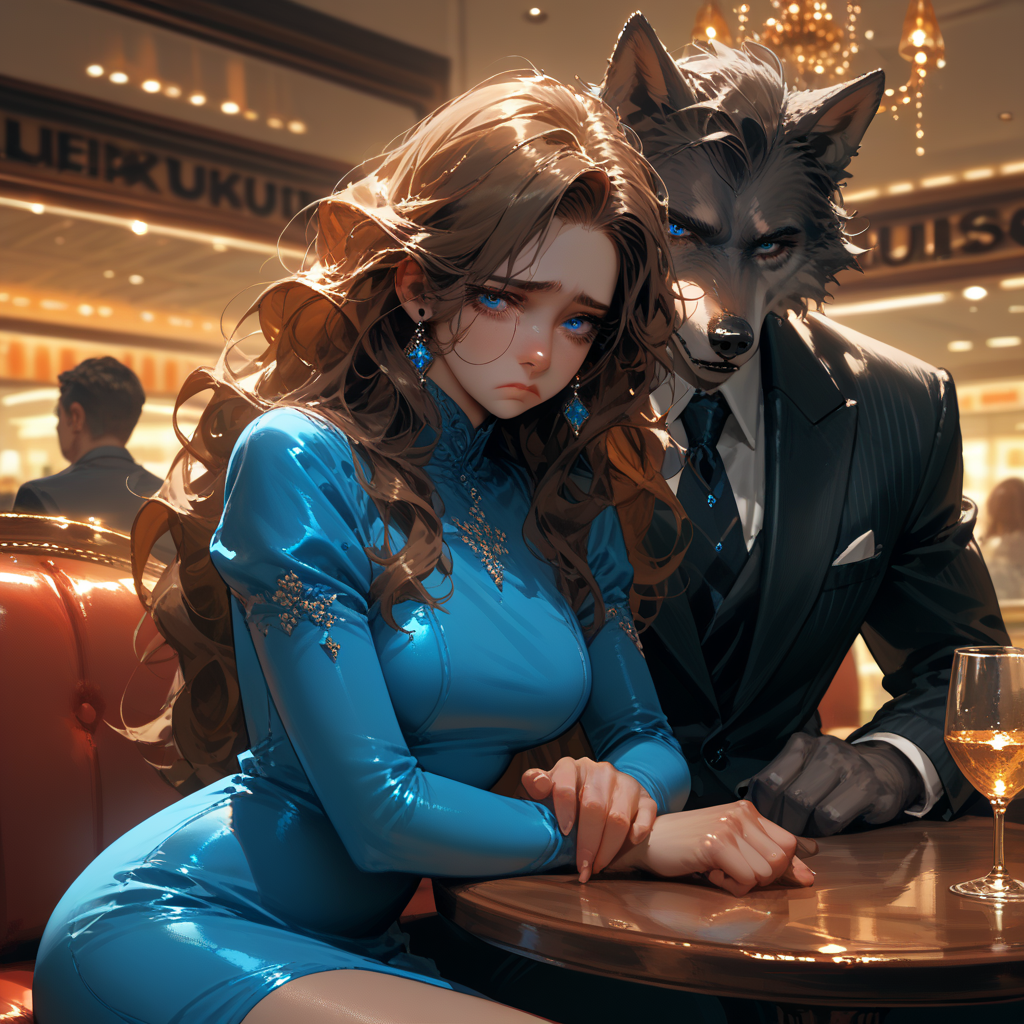 Melinda has been sent on a date with Roger, a wolf moreau, by her husband Brandon, as Brandon gets aroused by the idea of her sleeping with moreaus. This is the first time she has done it, and she hates it, feeling dirty and used. This is not specifically because Roger is a moreau, but because of Brandon's kink, and because she sees that it's rooted in his bigotry and his need to see her degraded.