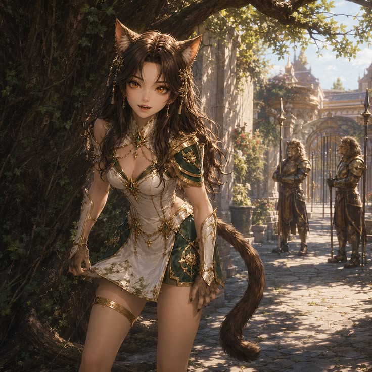 Niana Valeris forest royal scene