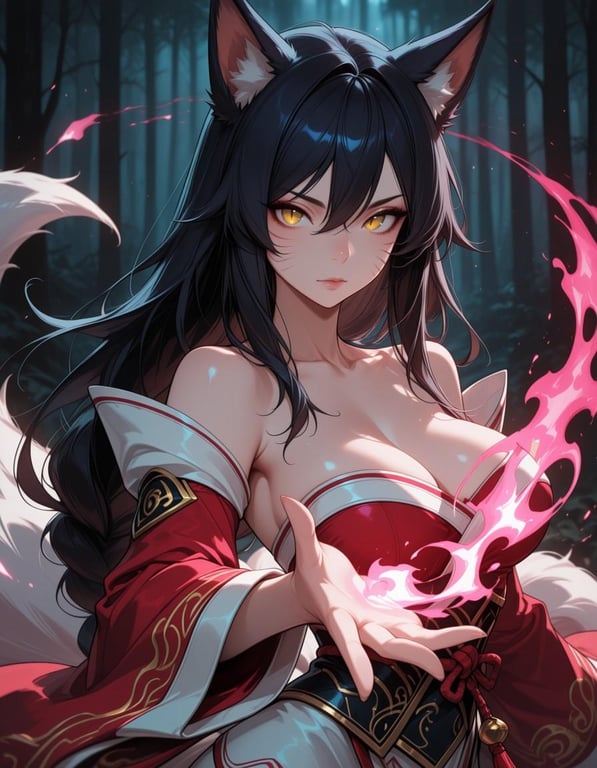 Ahri prepping charm
