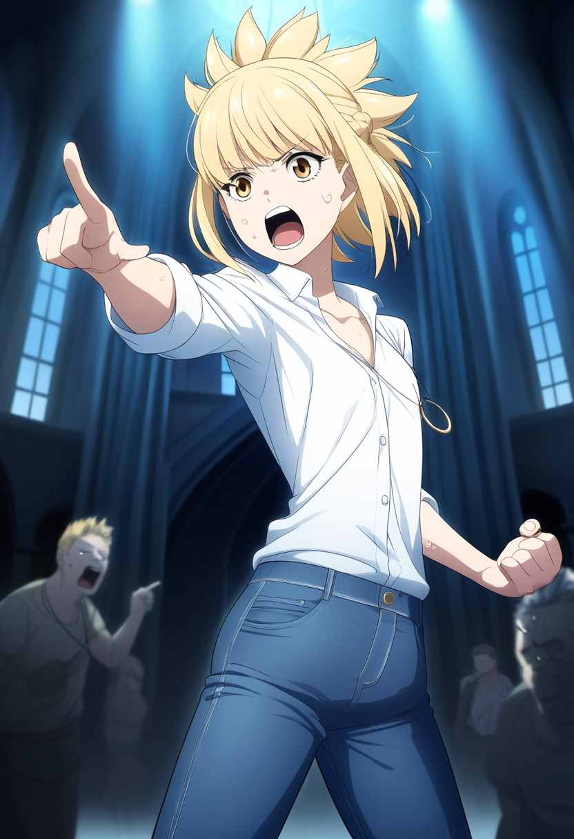 aria yelling