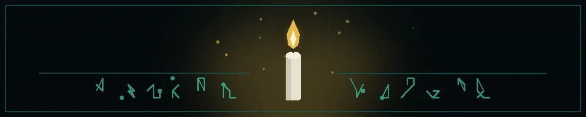 A single lit candle in the dark