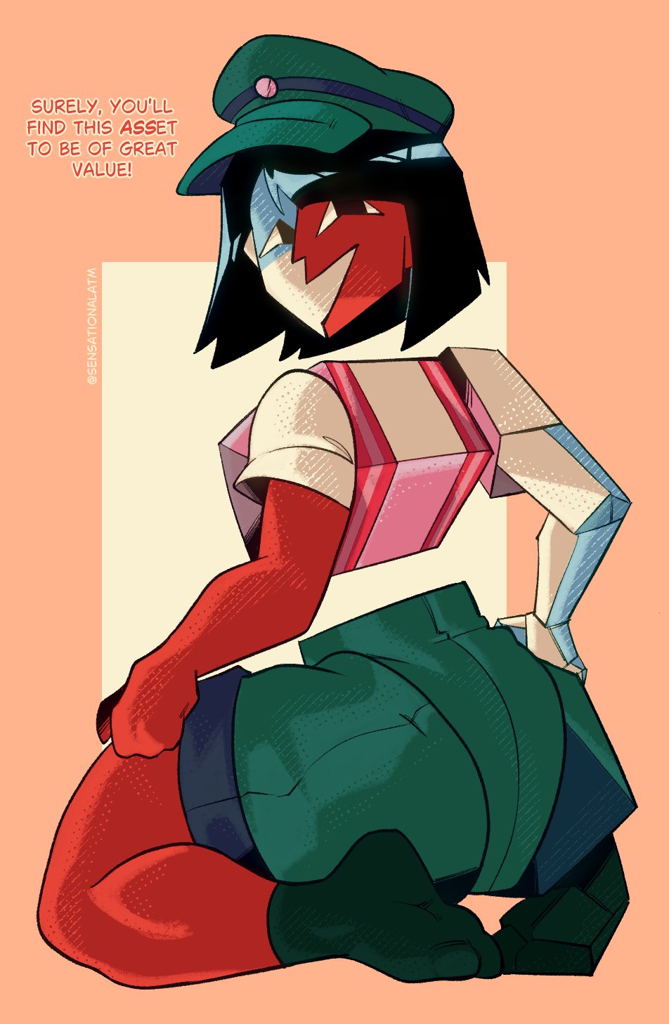 Ena showing off her ASS-ets