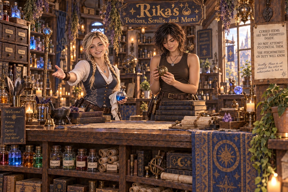 Rika's Potions, Scrolls, and More!