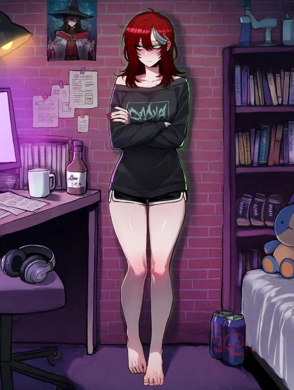 Vivienne in her room