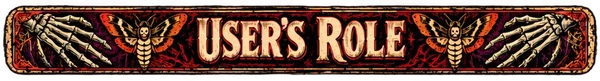 User's Role header