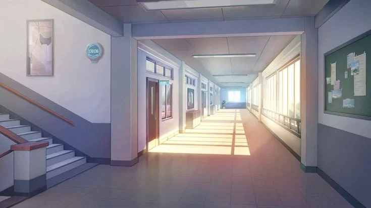 School hallway (daytime)