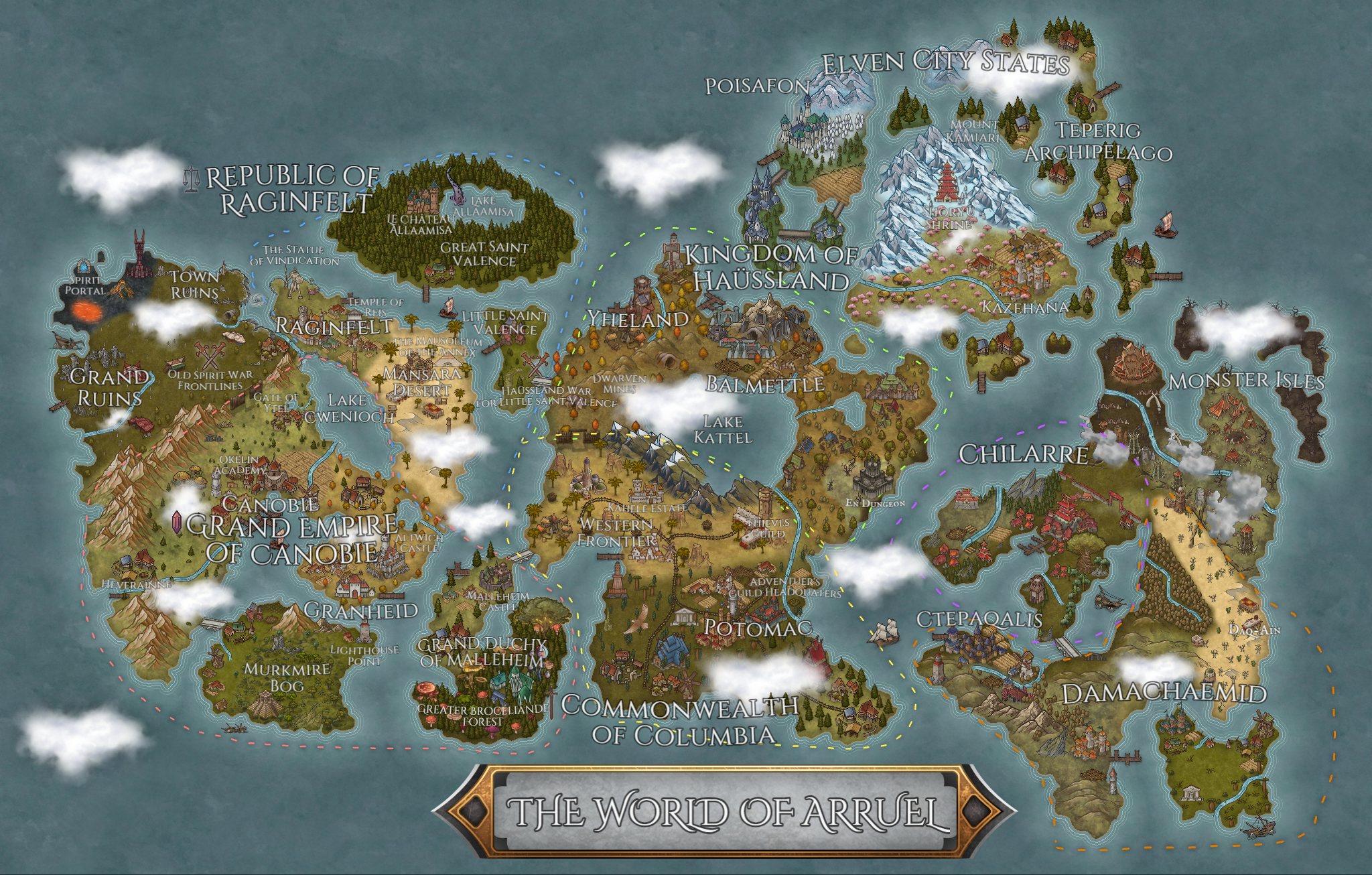 Map of Arruel