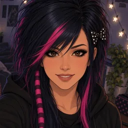 Ashley in 2008, scene-kid camera-phone selfie