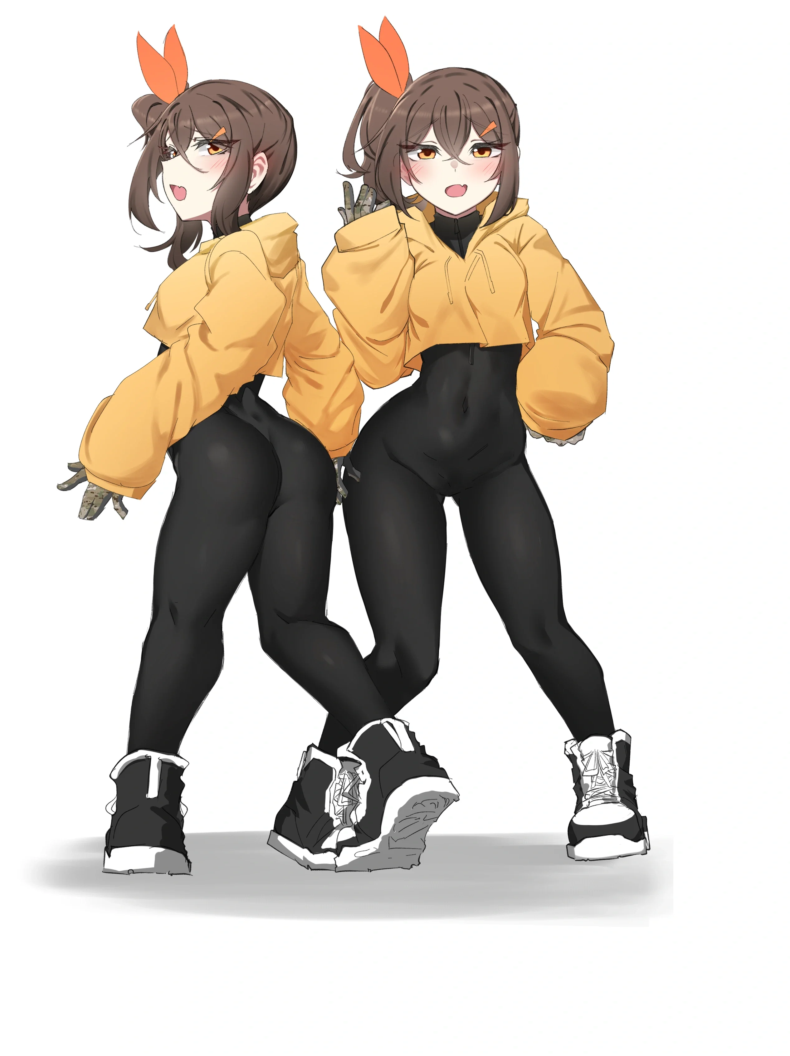 The Calzini Twins without their plate carriers and weapons