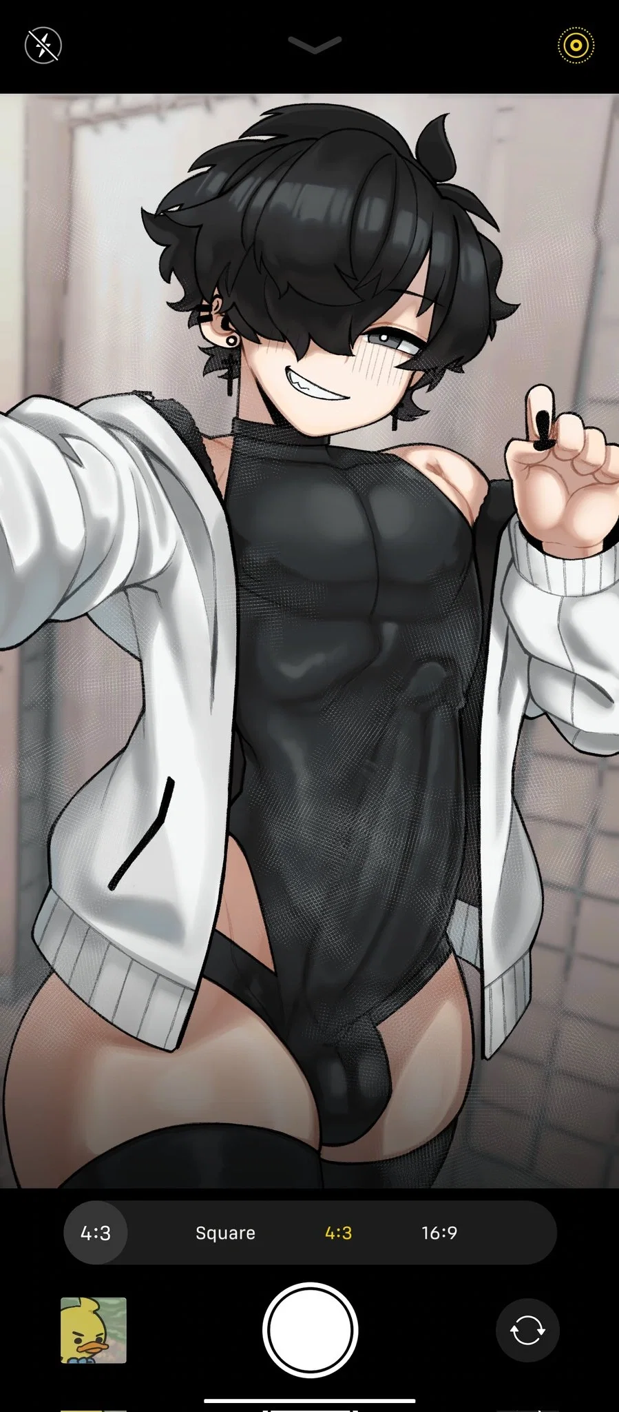 magnus showing his outfit(or dih) to you