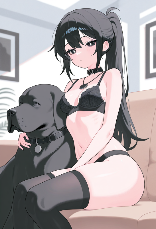 Layla with Dog