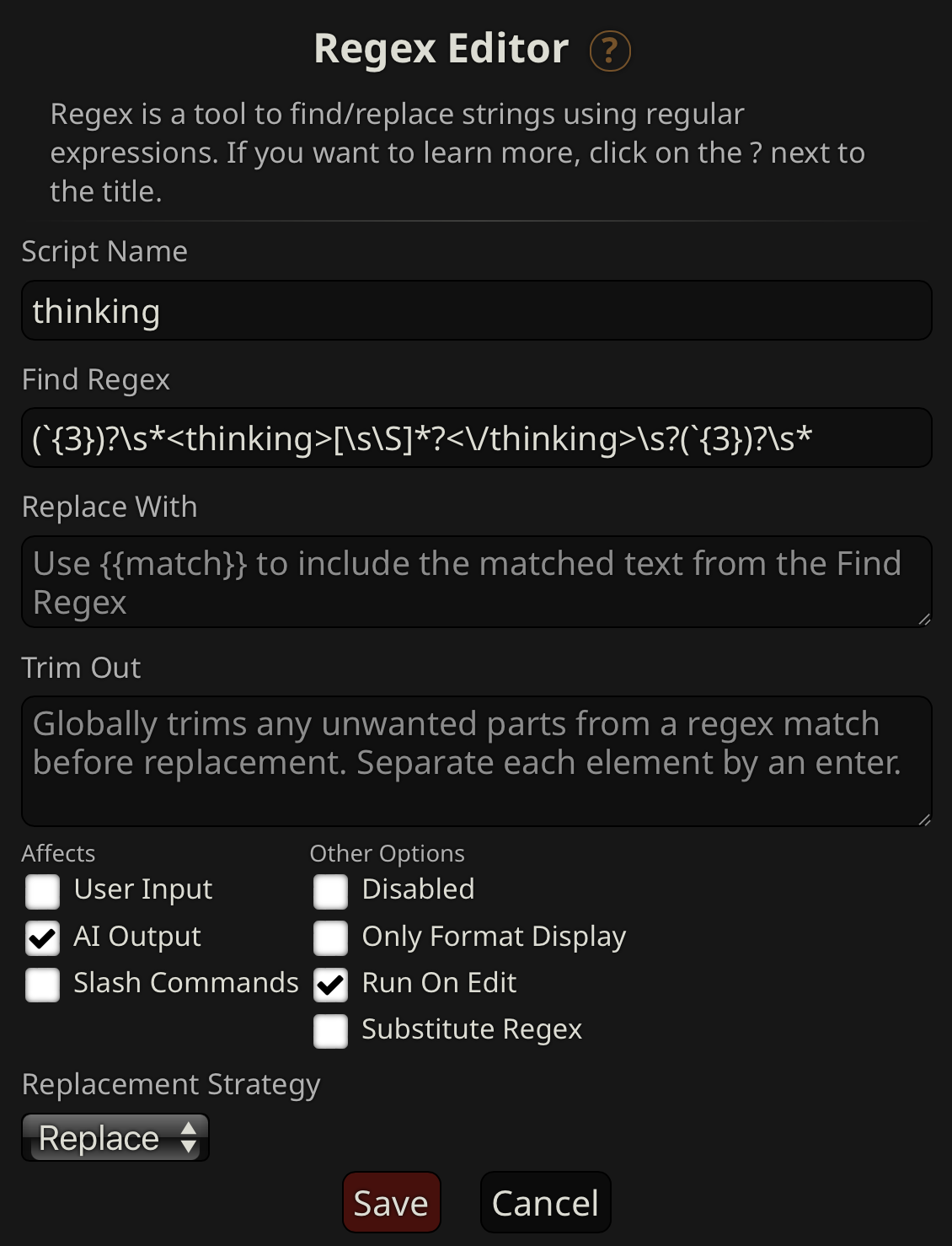 regex