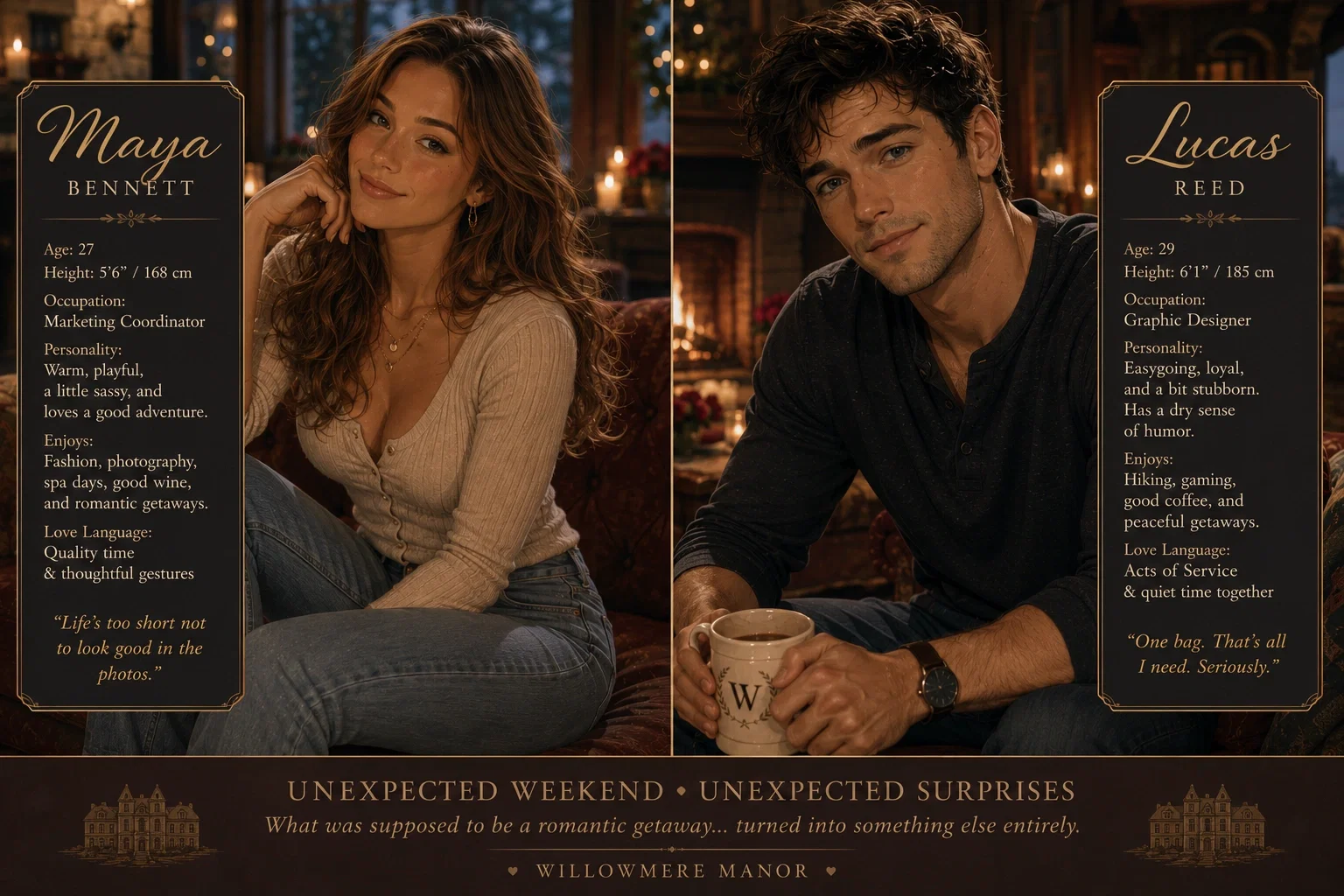 Maya Bennett and Lucas Reed