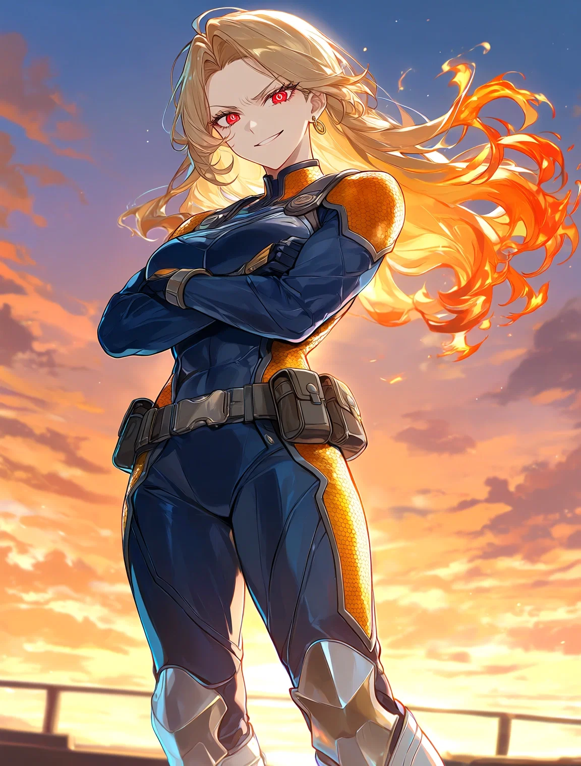 Valentina in her hero suit