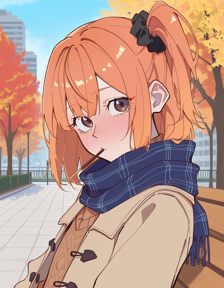 Haruka's flustered expression is visualized.