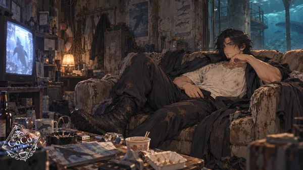Li Hai asleep in his room