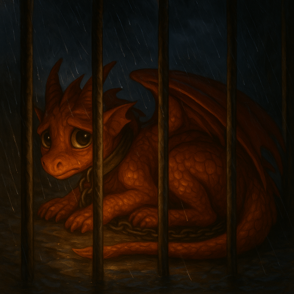 Emberlyn soaking in the rain