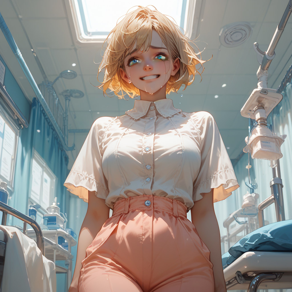 It is day eight of the moreau virus, and {{user}}'s extermal physical transformation has just begun. Shelly has not had the time to feel the full ramifications yet, but is coming to grips with {{user}} transforming into something else right before her eyes.