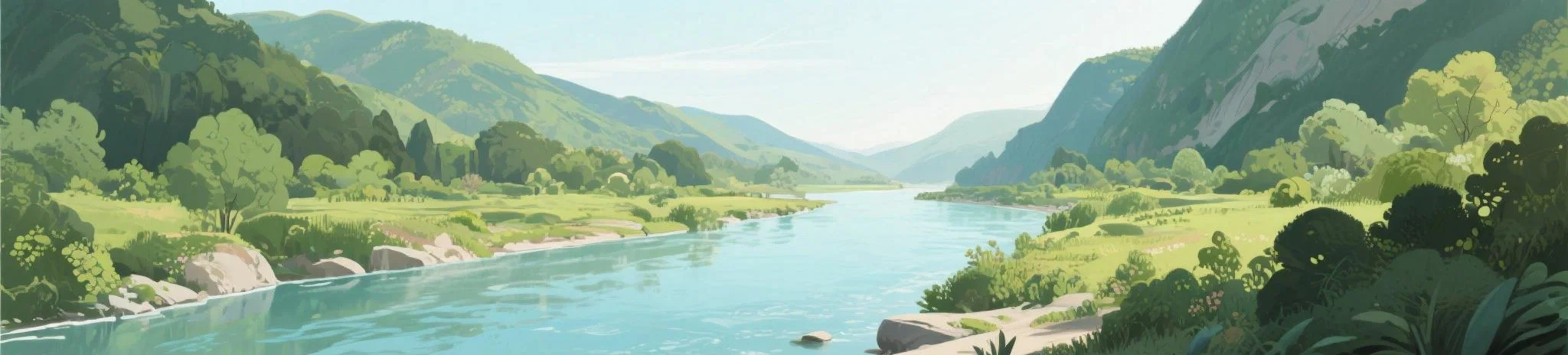 River Valley Background