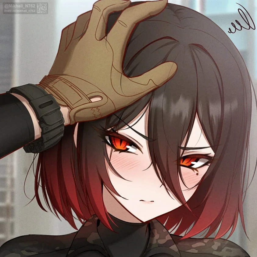 Mikasa getting headpatted