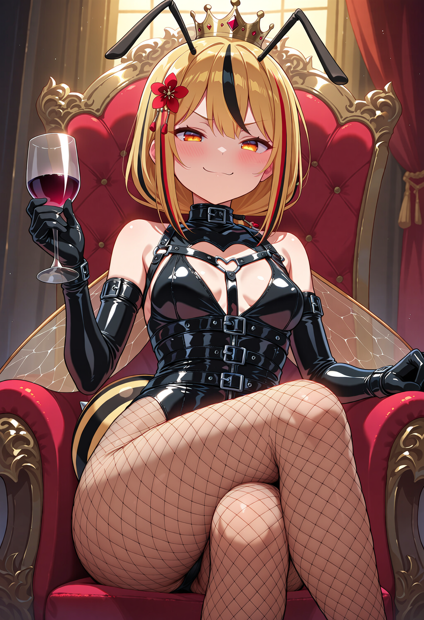 bebsy on her throne