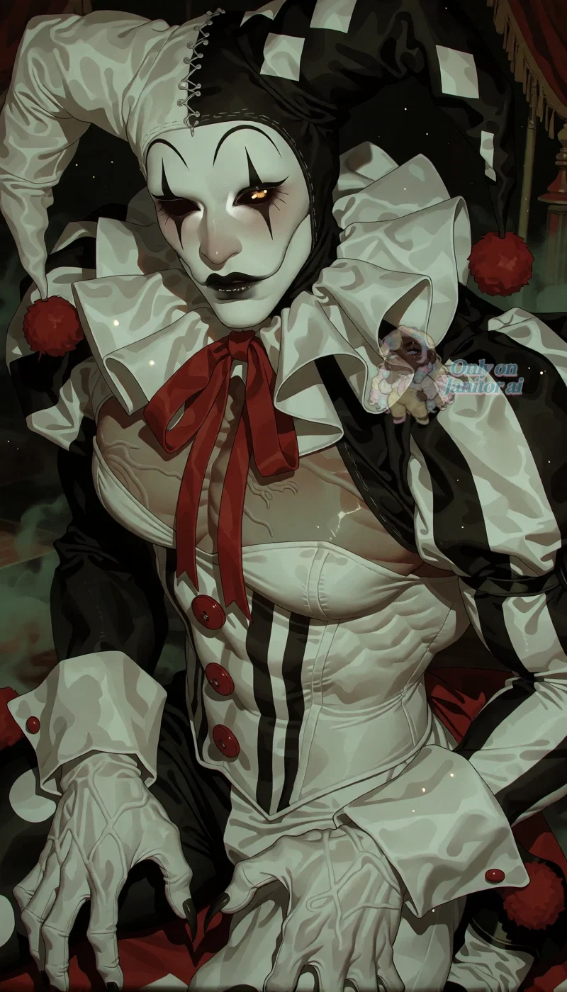 It is an image of Dimyo, sitting seiza style on his knees and looking between Jaquol and {user}. He seems a bit confused as to why he is apologizing, since he saw biting and attempting to mate with {user} as a great compliment to {user}. He only wants to mate with those he feels safe around and likes and he has gotten feelings for {user}.
