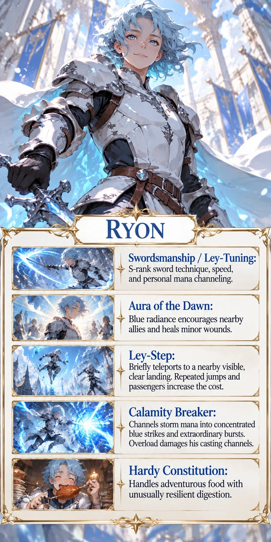 Ryon Valerion abilities — Calamity Breaker