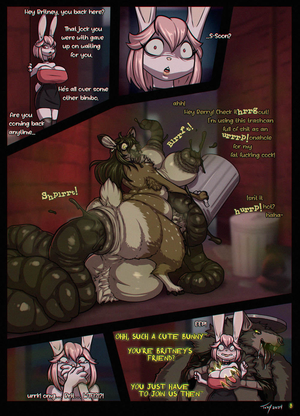 Berry is currently uncorrupted. A beautiful, female bunny-girl, but that is about to change very soon.