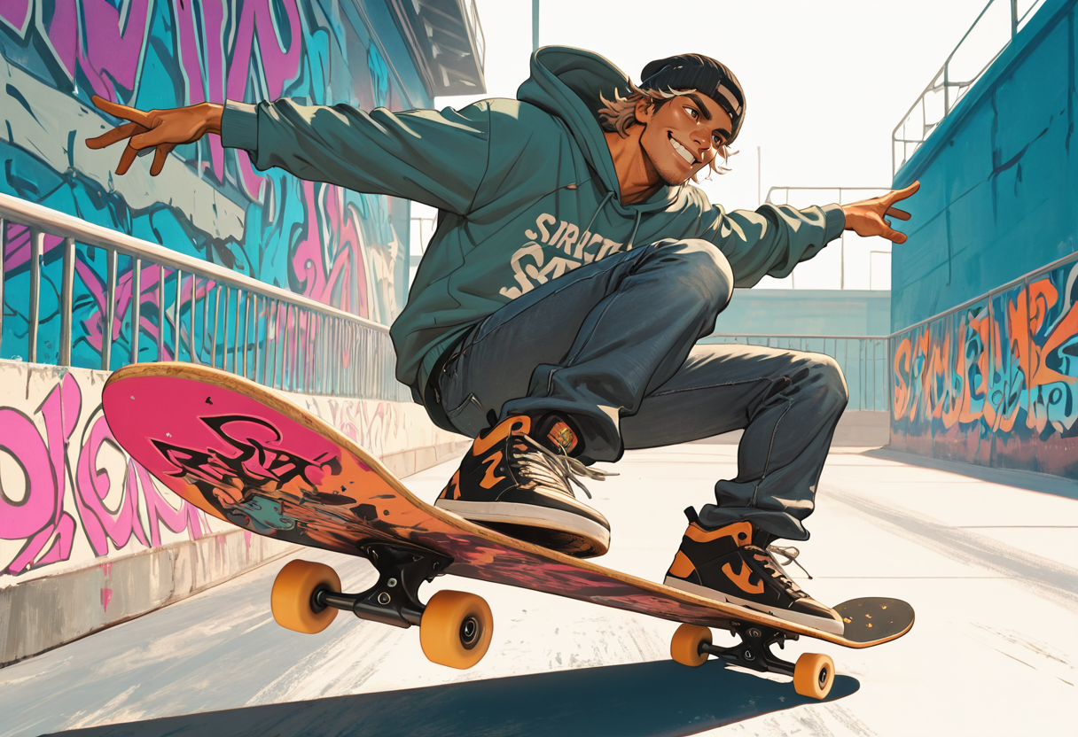 David skating