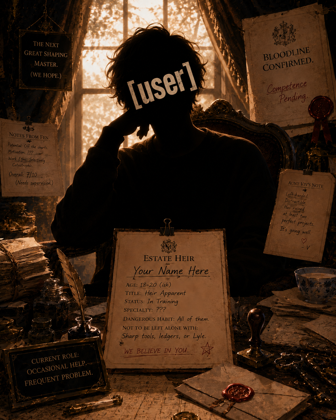 '{{user}}' / The Comfort Heir