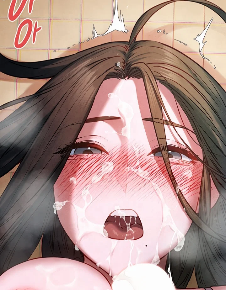 Han Yuri's face covered in cum after you came on it.