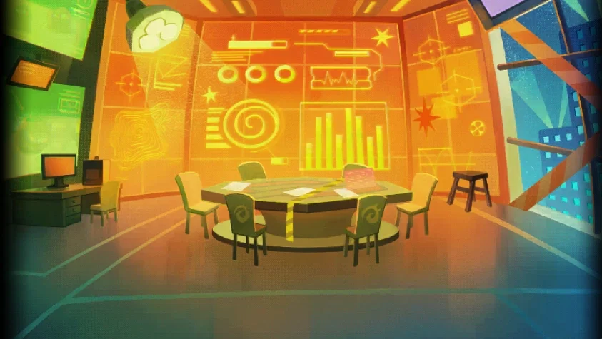 SCOOP's louge/Cutter Circuit's system room