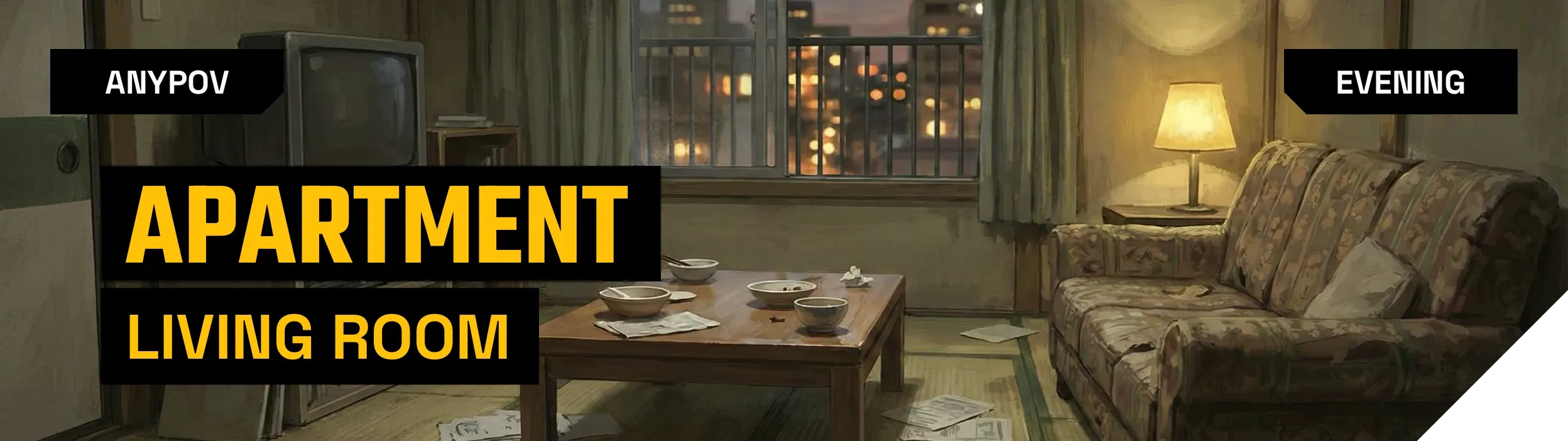 {{user}}'s Apartment | Living Room | Evening