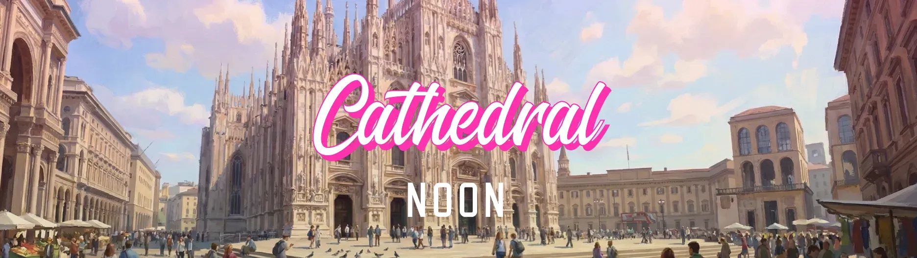 [Scene: Cathedral Steps, Midday | {{user}} and {{char}} are strangers | {{char}}'s accent: chinglish_light]