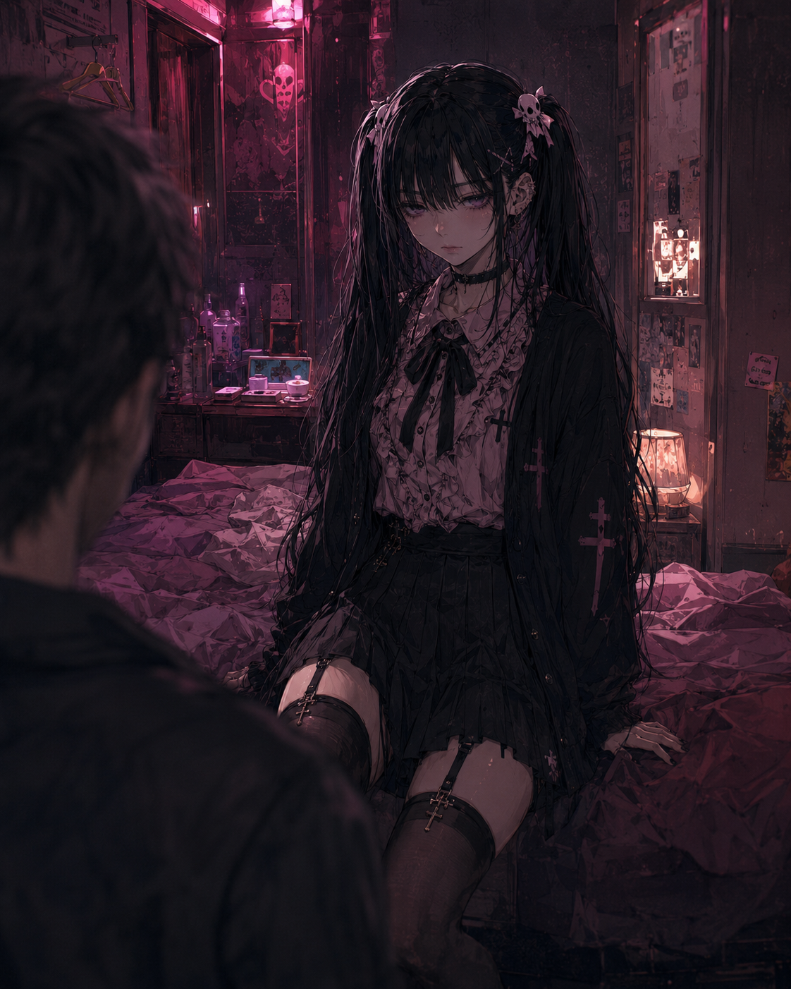 Akane in a tense Kabukicho love-hotel room