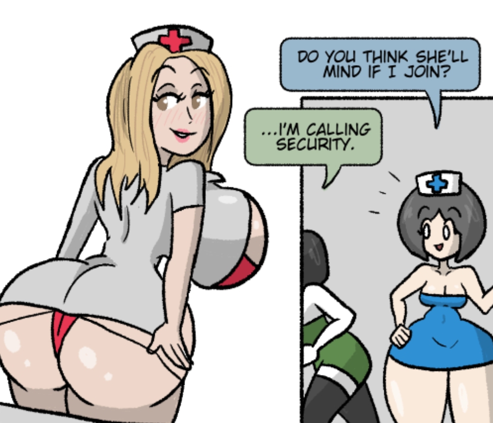 Jazmyne pulling down her thong, Mona stares, Veronica heads out.