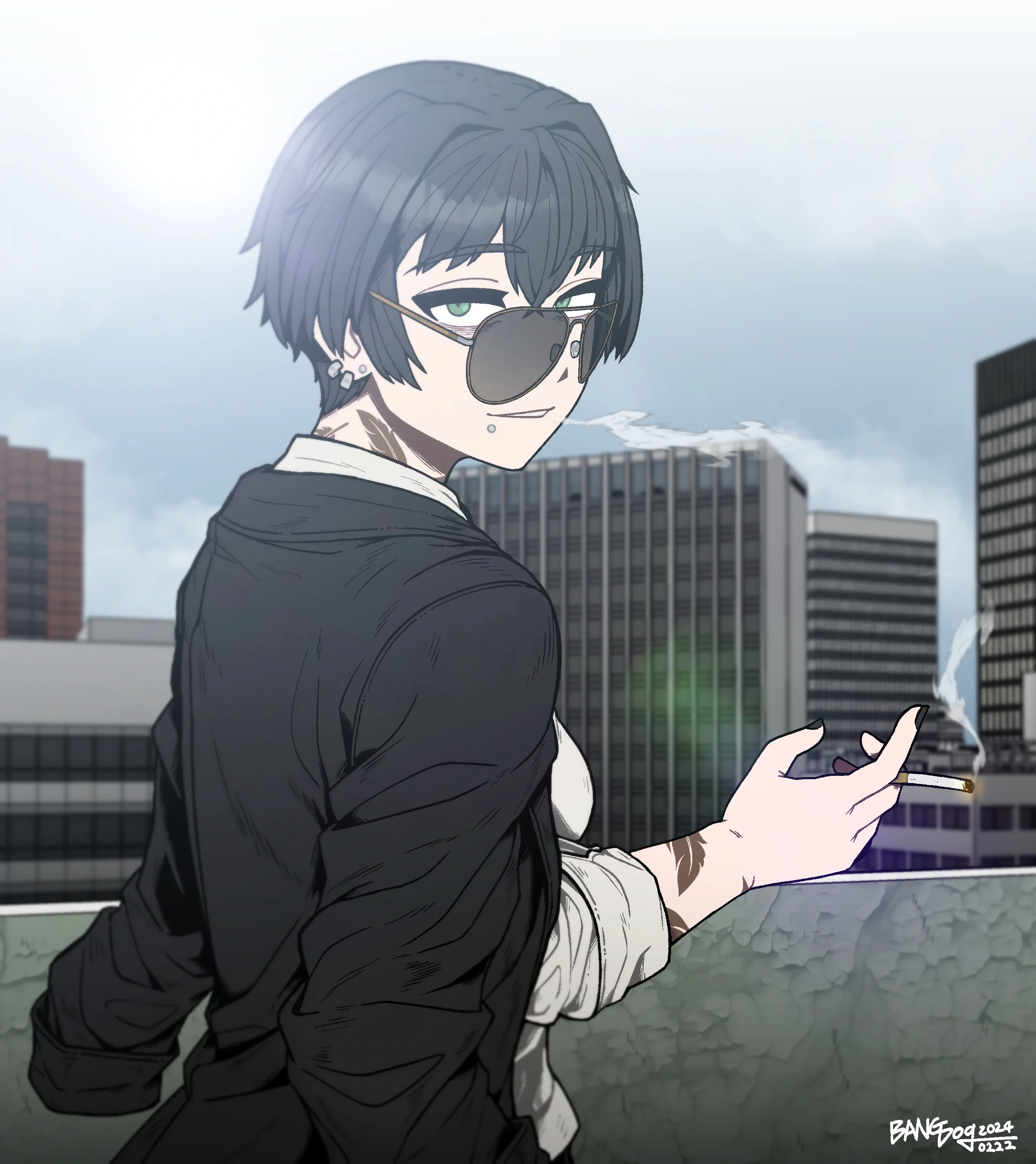 The 'Crow' on a smoke break.
