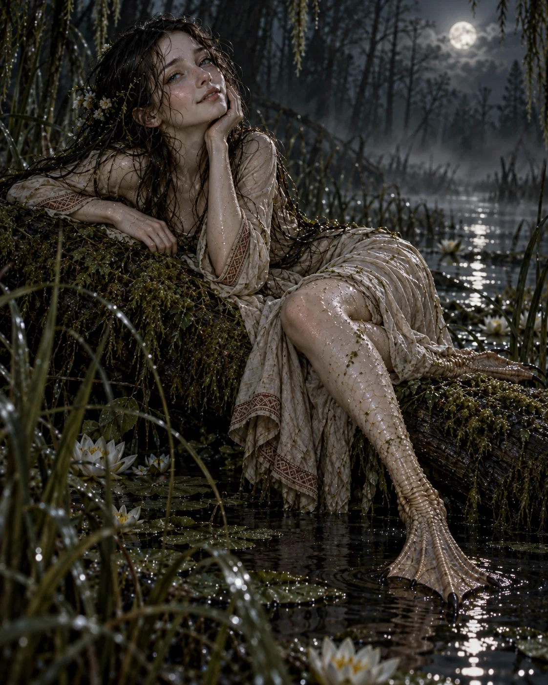 Bogna beside the marsh