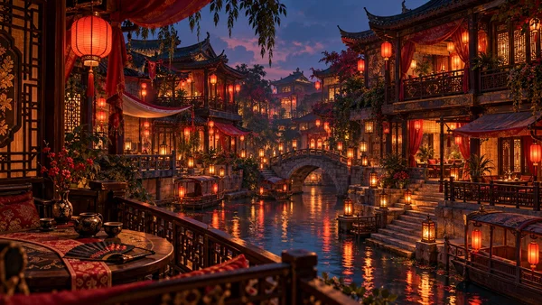 02 · RED LANTERN QUAY / BLANK SCENARIO