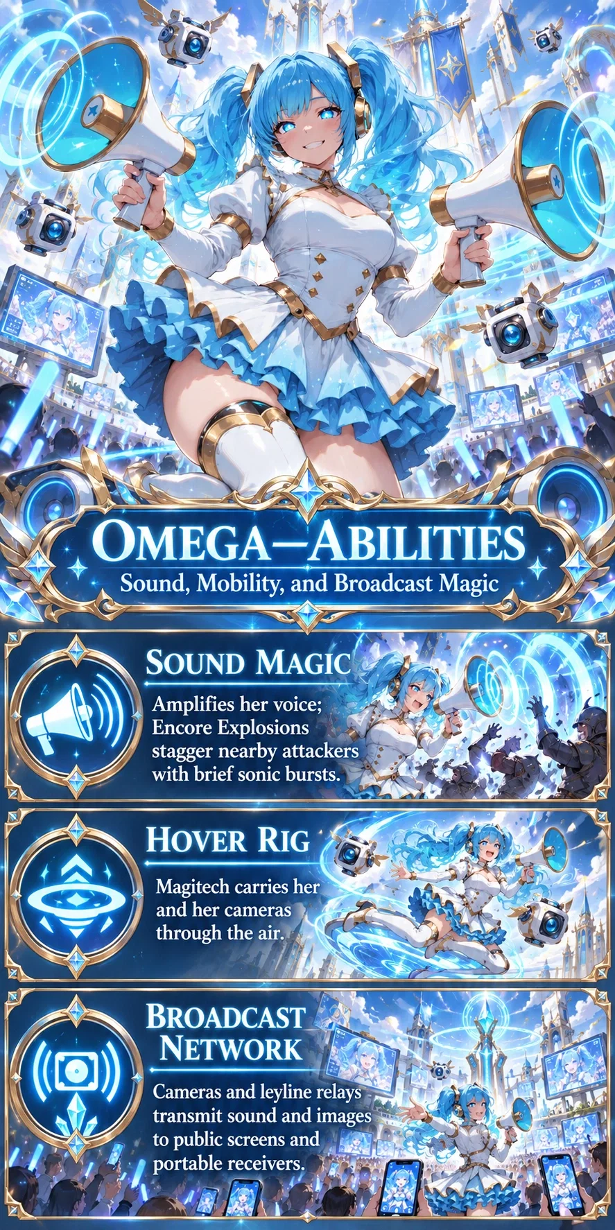 Omega abilities — sound and magitech