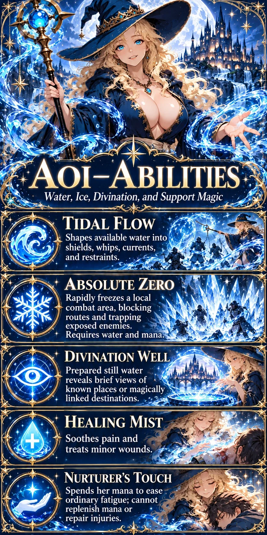 Aoi Mizu spell matrix
