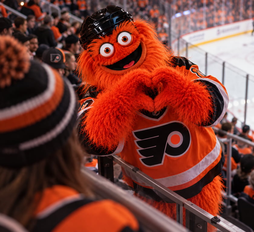 Mascot’s Heartfelt Game-Night Greeting