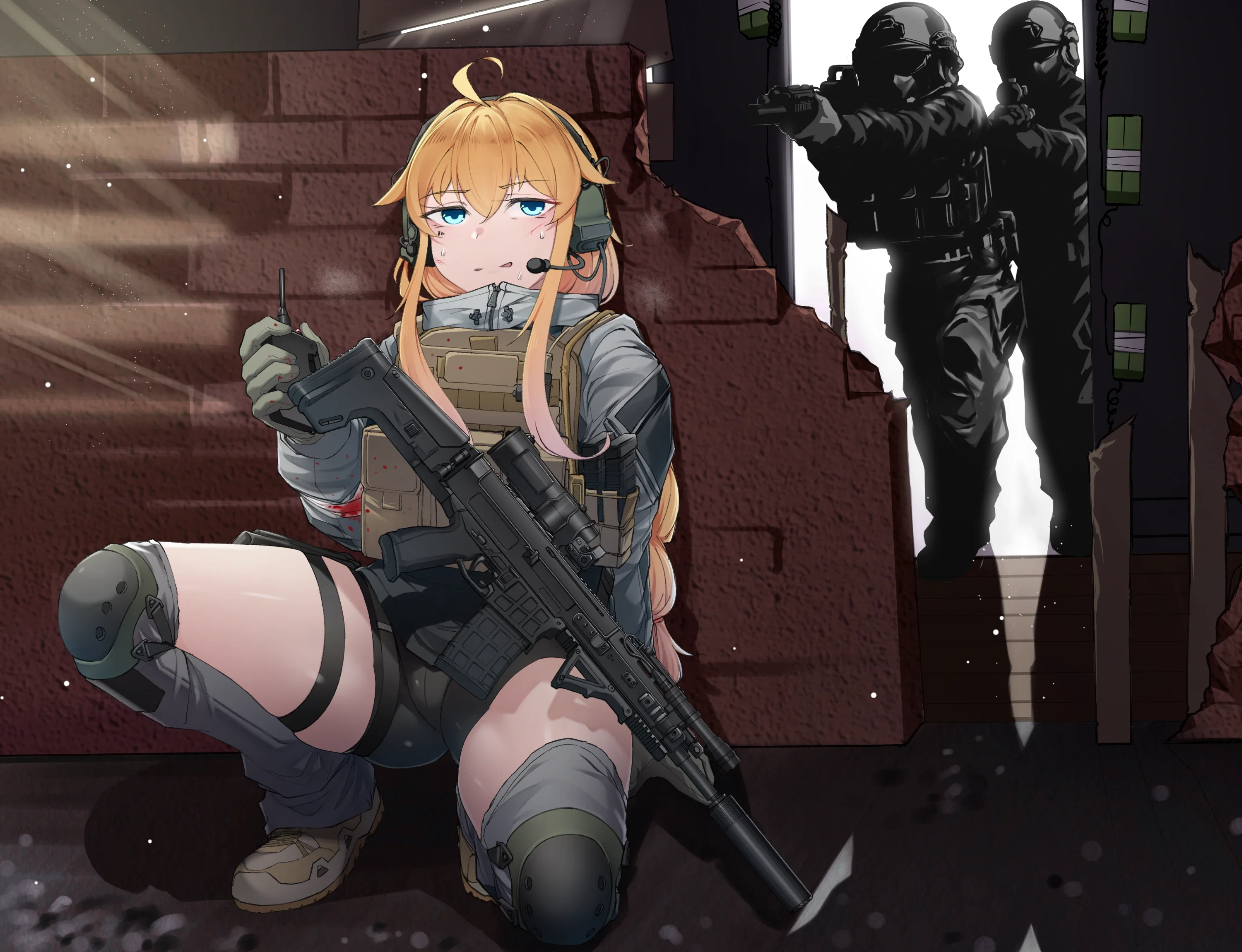 Whiskey getting ready to blow up the mercs