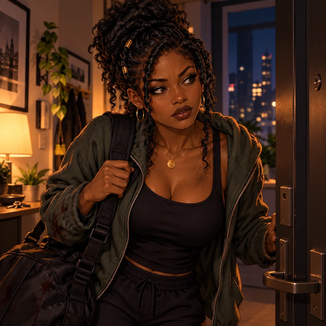 Cleo Aspen after dark