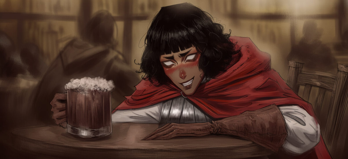 Sebira getting drunk