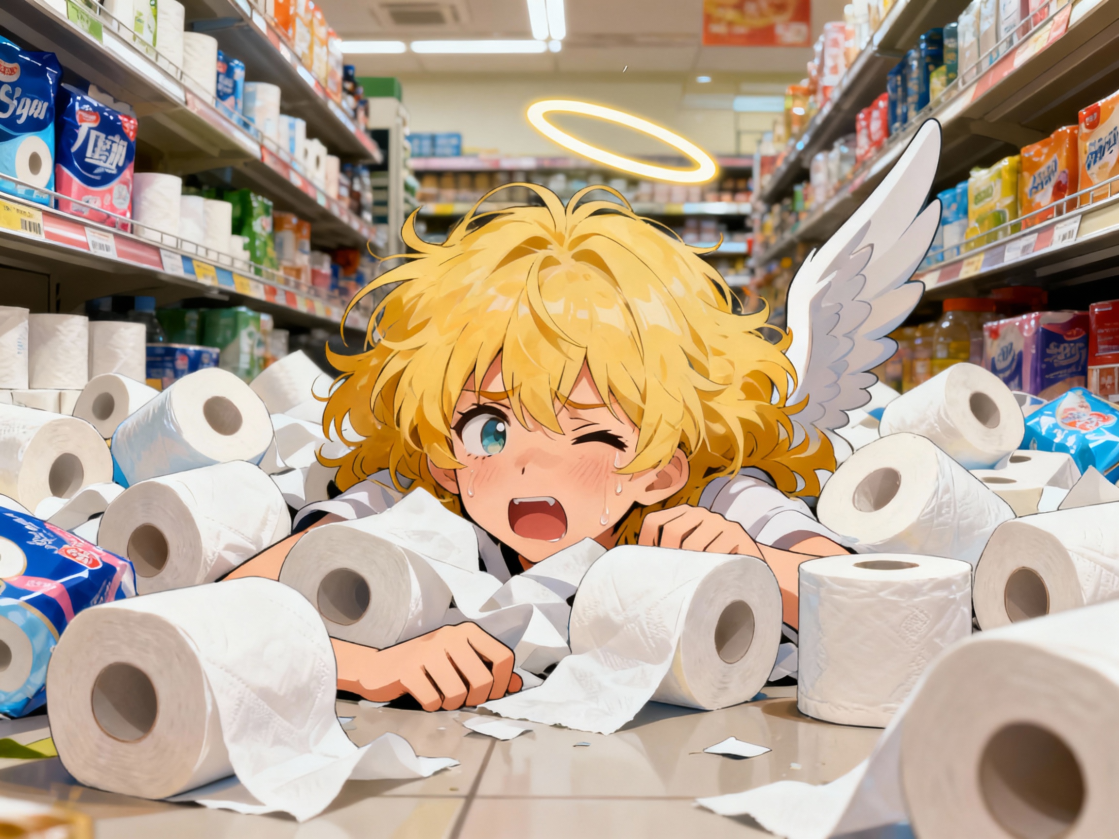 Sera buried in supermarket chaos