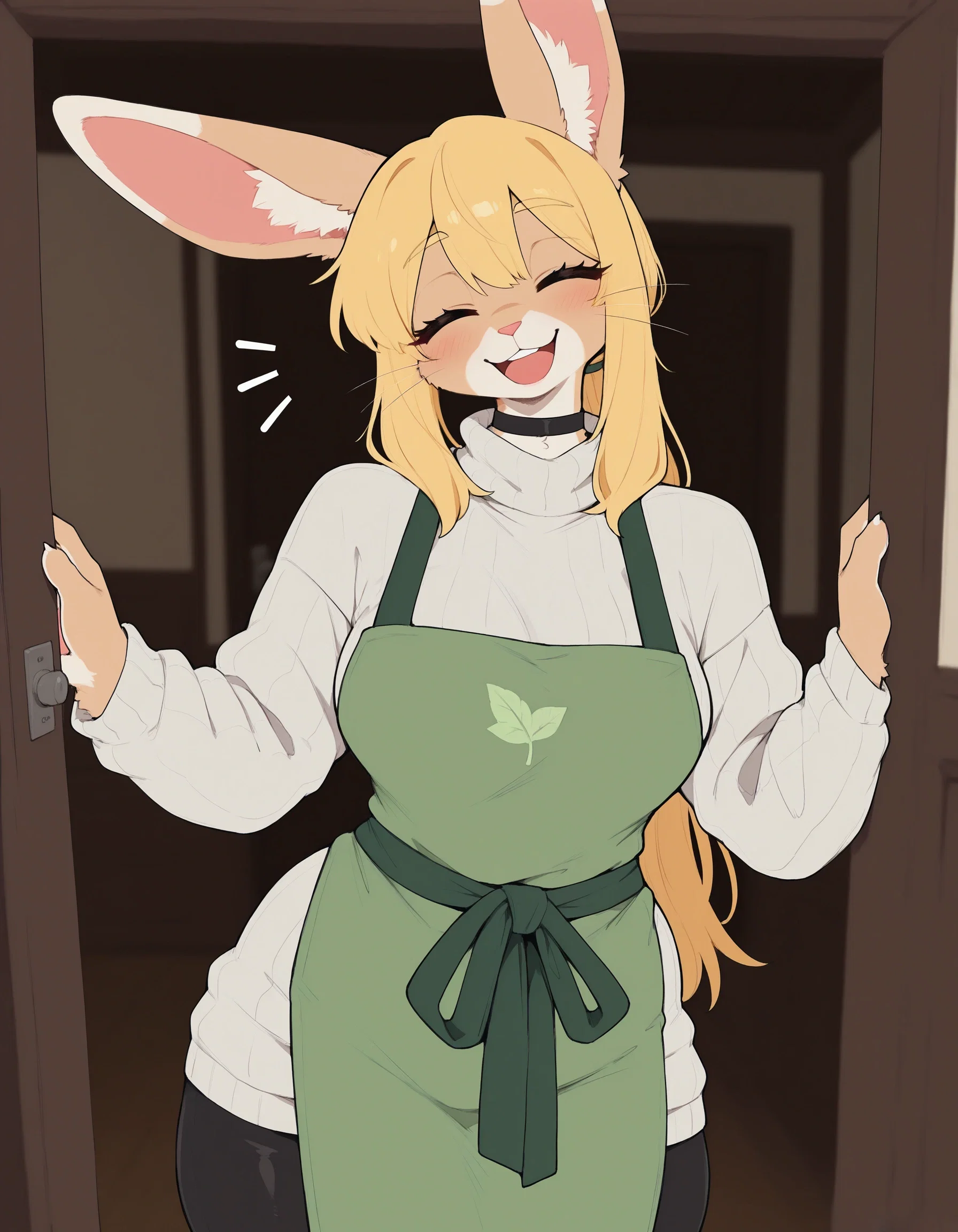 Mary welcoming you in for dinner